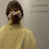 Scrunchies nhung dày bản to chun buộc tóc giá ưu đãi 15.500 VND phong cách và độ bền 3