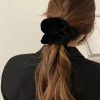 Scrunchies nhung dày bản to chun buộc tóc giá ưu đãi 15.500 VND phong cách và độ bền 5