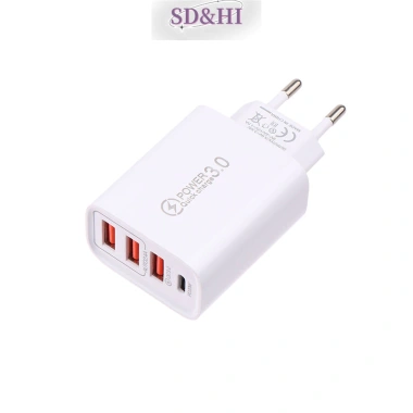 Sdhi 20W Power Delivery 4 Cổng USB 5V4A, QC3.0, Sạc EU/Mỹ Du Lịch 110-220V 4 Sdhi 20W Power Delivery 4 Cổng USB 5V4A, QC3.0, Sạc EU/Mỹ Du Lịch 110-220V 4
