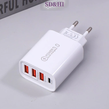 Sdhi 20W Power Delivery 4 Cổng USB 5V4A, QC3.0, Sạc EU/Mỹ Du Lịch 110-220V 7 Sdhi 20W Power Delivery 4 Cổng USB 5V4A, QC3.0, Sạc EU/Mỹ Du Lịch 110-220V 7