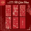 Set 10-30 Bao Lì Xì GẤM HOA - Giá ưu đãi 30.000đ, đẹp và bền cho Tết 7