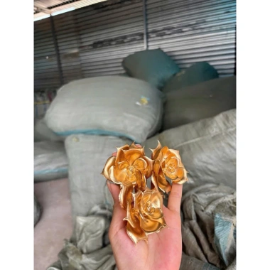 Set 10-50 bông hồng đồng đầu, bông trang trí giỏ quà Tết - Giá ưu đãi 30.000₫