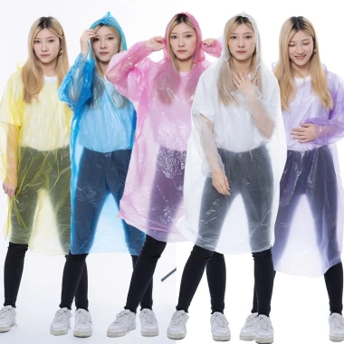 Set 10 áo mưa kín người Nilong - Chống thấm, dùng 1 lần, tiện cho xe máy & phượt
