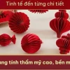 Set 10 Đèn Lồng Giấy Đỏ Tài Lộc - Trang Trí Tết Cổ Truyền, Không Gian Xuân Ấm Cúng, Giá 65.500₫