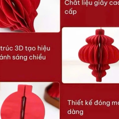 Set 10 Đèn Lồng Giấy Đỏ Tài Lộc - Trang Trí Tết Cổ Truyền, Không Gian Xuân Ấm Cúng, Giá 65.500₫ 9 Set 10 Đèn Lồng Giấy Đỏ Tài Lộc - Trang Trí Tết Cổ Truyền, Không Gian Xuân Ấm Cúng, Giá 65.500₫ 9