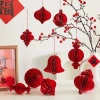 Sét 10 đèn lồng giấy trang trí Tết - Đèn lồng cây đào, cây quất, lọ hoa, giá 99.000₫
