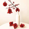 Sét 10 đèn lồng giấy trang trí Tết - Đèn lồng cây đào, cây quất, lọ hoa, giá 99.000₫ 4