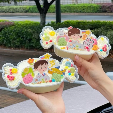 Set 10 Hộp Nhựa Hình Chiếc Kẹo Đựng Bánh Lạnh - Nhẹ, Bảo Quản, Giá 71.070₫
