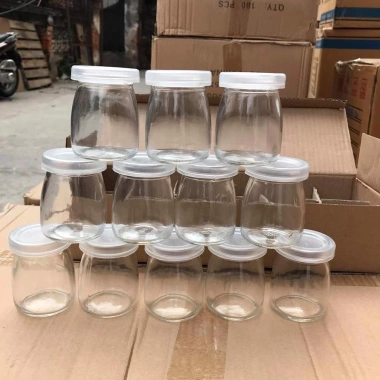 Set 10 hũ đựng sữa chua 100ml cao cấp, nắp dày đẹp - chỉ 20.000đ