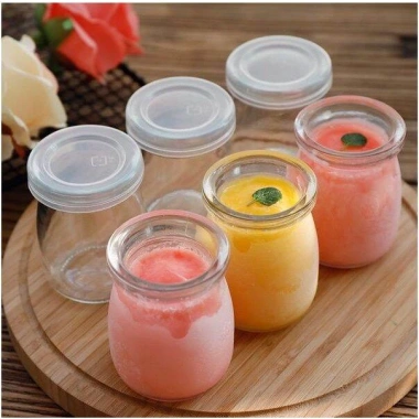 Set 10 hũ đựng sữa chua 100ml cao cấp, nắp dày đẹp - chỉ 20.000đ