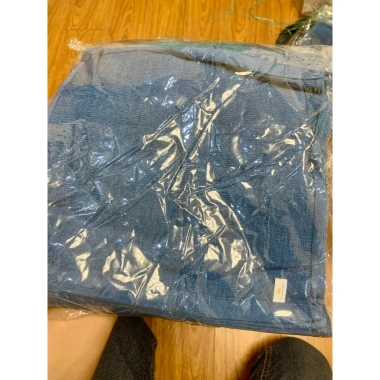 Sét 10 khăn vuông cotton đa năng 30x30cm màu xanh - Lau bếp, ô tô, bàn, giá chỉ 46.400₫