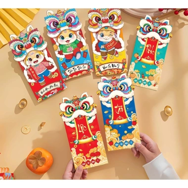 Set 10 Lì xì Lân Dọc Phúc Lộc Tài - Đồ May Mắn Tết Năm Mới, Giá 17.499 VND