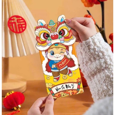 Set 10 Lì xì Lân Dọc Phúc Lộc Tài - Đồ May Mắn Tết Năm Mới, Giá 17.499 VND 9 Set 10 Lì xì Lân Dọc Phúc Lộc Tài - Đồ May Mắn Tết Năm Mới, Giá 17.499 VND 9