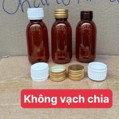 Set 10 lọ nhựa PET siro 50-200ml, lọ đựng bổ phế nhựa nâu, chai chiết siro 2