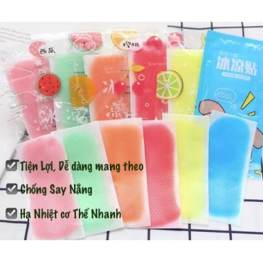 Set 10 miếng dán làm mát cơ thể chống say nắng hạ nhiệt nhanh chỉ 25k