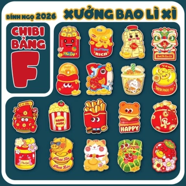 Sét 100 Bao Lì Xì Tết Bính Ngọ 2.026 In 3D Chipi Hoạt Hình Dễ Thương Phản Quang Nhiều Mẫu Đẹp Giá 9.000đ DODOSHOP 9