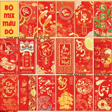 Set 100 Bao Lì Xì Truyền Thống Bình Ngọ 2.026 - Tết Tài Lộc Giá Ưu Đãi 27k