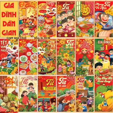 Set 100 Bao Lì Xì Truyền Thống Bình Ngọ 2.026 - Tết Tài Lộc Giá Ưu Đãi 27k