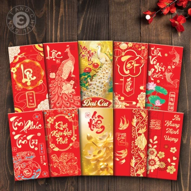 Set 100 Bao Lì Xì Truyền Thống Bình Ngọ 2.026 - Tết Tài Lộc Giá Ưu Đãi 27k 10 Set 100 Bao Lì Xì Truyền Thống Bình Ngọ 2.026 - Tết Tài Lộc Giá Ưu Đãi 27k 10