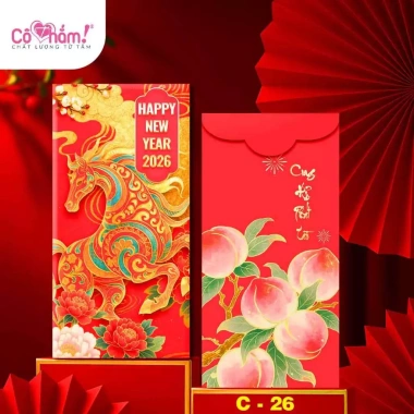 Sét 100 Cái Bao Lì Xì Tết Truyền Thống Mẫu 2.026 Đẹp In Sắc Nét Giá 20.698 VND