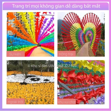 Sét 100 Chòng Chòng 24cm Sắc Màu - Trường Mầm Non, Khu Du Lịch Ngoài Trời, 150k