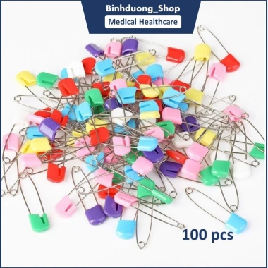 Set 100 kim băng an toàn đầu nhựa cho túi sơ cứu A-C - Tiêu chuẩn BYT, 78.800 VND