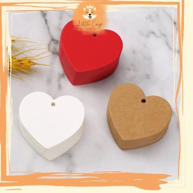 Set 100 thẻ tag kraft da bò không in + 20m dây cói và dừa đa dạng - Giá 22.500 VND 3