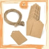 Set 100 thẻ tag kraft da bò không in + 20m dây cói và dừa đa dạng - Giá 22.500 VND 6