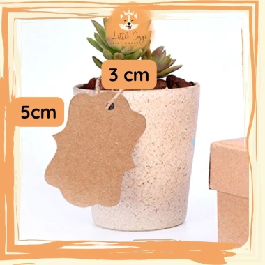 Set 100 thẻ tag kraft da bò không in + 20m dây cói và dừa đa dạng - Giá 22.500 VND 8