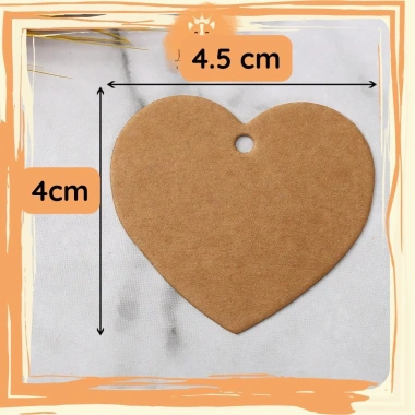 Set 100 thẻ tag kraft da bò không in + 20m dây cói và dừa đa dạng - Giá 22.500 VND 10