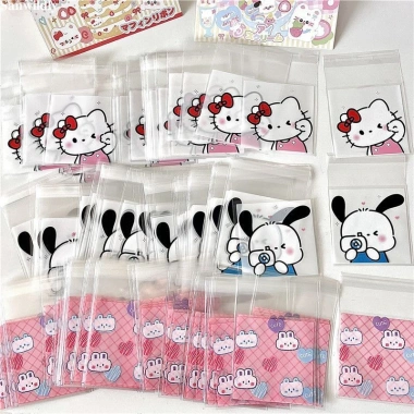 Set 100 túi bóng kính tự dính họa tiết gấu 7x7cm - Giá ưu đãi 16.600₫ 3
