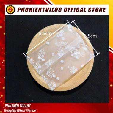 Set 100 Túi Đựng Bánh Quy & Trà Hoa Trắng Mờ Hoa Hồng - Nhiều Kích Thước, Giá Rẻ 17.000 VNĐ - Phukientuiloc 10