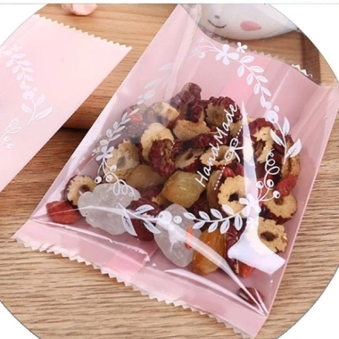 Set 100 Túi Đựng Cookie, Bánh Quy, Trà Hoa - Túi Vòng Hoa 4 Màu, Giá VAT 16.000đ 2