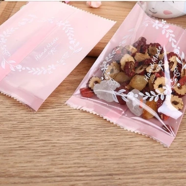 Set 100 Túi Đựng Cookie, Bánh Quy, Trà Hoa - Túi Vòng Hoa 4 Màu, Giá VAT 16.000đ 4