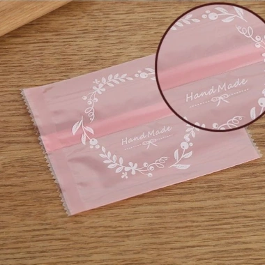 Set 100 Túi Đựng Cookie, Bánh Quy, Trà Hoa - Túi Vòng Hoa 4 Màu, Giá VAT 16.000đ 6