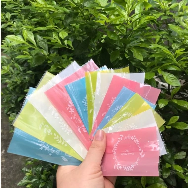 Set 100 túi nilon vòng hoa 4 màu – Túi đựng bánh kẹo, cookies, thảo dược, giá ưu đãi 14.999đ 7