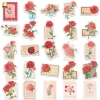Set 10/20/50 sticker chống nước hoa hồng đỏ, tem tag dán mũ bảo hiểm, vali, laptop - 17.700 VND 5