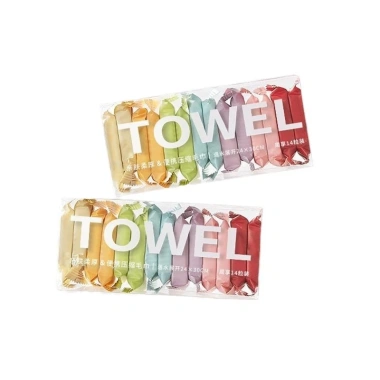 Set 14 khăn lau mặt cotton dạng nén dùng một lần, nhanh khô, du lịch, 25.000₫