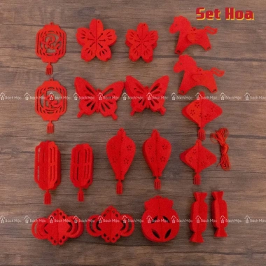 Set 17-20 Hình Treo Vải Dạ Trang Trí Tết Size 15-20cm - Giá ưu đãi 67.200₫ 8