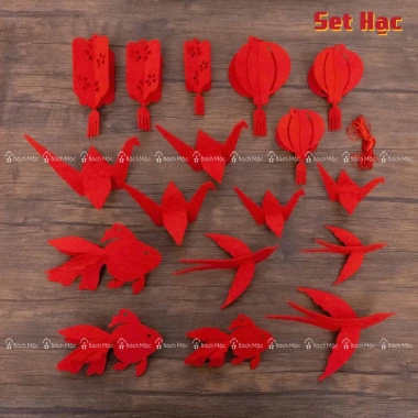 Set 17-20 Hình Treo Vải Dạ Trang Trí Tết Size 15-20cm - Giá ưu đãi 67.200₫ 9