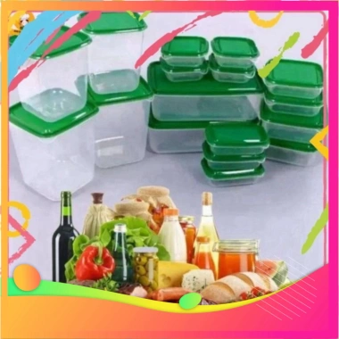 SET 17 hộp đựng thực phẩm nhựa PET an toàn, bảo quản thực phẩm sạch, giảm giá 114.698₫ 2