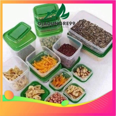SET 17 hộp đựng thực phẩm nhựa PET an toàn, bảo quản thực phẩm sạch, giảm giá 114.698₫ 9