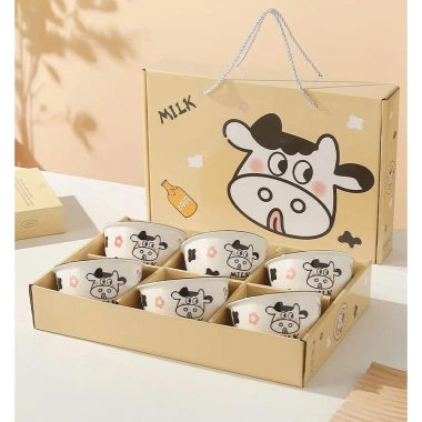 Set 2-4 bát sứ bò sữa dễ thương - Quà sinh nhật tân gia LILA SETBAT41 99.899₫
