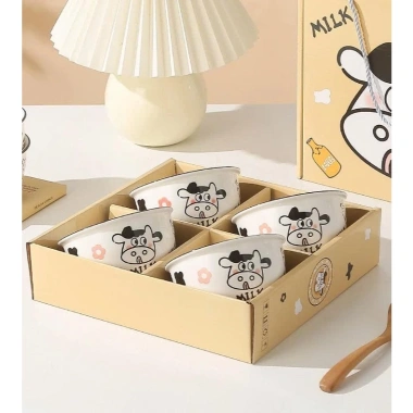 Set 2-4 bát sứ bò sữa dễ thương - Quà sinh nhật tân gia LILA SETBAT41 99.899₫