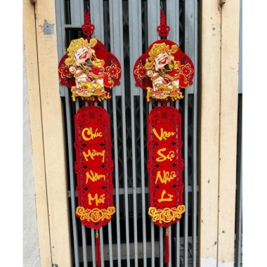 Set 2 Dây Câu Đối Thần Tài Lắc Chúc Mừng Năm Mới Như Ý Tết Bính Ngọ 2.026 130k