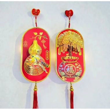 Set 2 Dây Hồ Lô Cây Tiền Phúc Lộc 3D - Trang Trí Tết Bính Ngọ 2.026, Giá 90.000