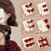 Set 2 Kẹp Tóc Nơ Nhung Mini Siêu Xinh Cho Nữ - Giá 14.900 VNĐ Giảm Sốc