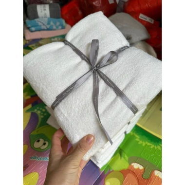 Set 2 khăn tắm cotton organic nhập Nhật 60x120cm mềm mại thấm hút tốt 135k 4