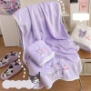 Sét 2 khăn tắm & khăn mặt Kuromi siêu thấm hút, mềm mại, khô nhanh, dễ thương – Chỉ 75.000đ