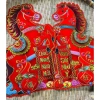 Set 2 Ngựa Nhung Dán Cửa Trang Trí Tết Bính Ngọ 2.026 - Giá chỉ 40.000 VND